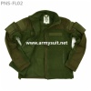 combat fleece jacket olive green