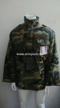 M65 Jacket With Liner Woodland Camo
