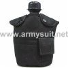 1Qt Canteen Water Bottle wPouch & Cup BK
