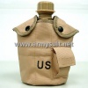 1Qt Canteen Water Bottle w/Pouch & Cup Desert Tan