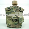 1Qt Canteen Water Bottle w/Pouch & Cup Multi Camo