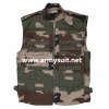 military range vest woodland