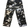 Embroidery snow camo bdu pants 2 in 1