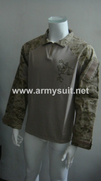 combat shirt digital desert camo with frog logo