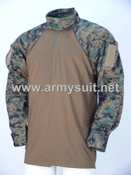 combat shirt digital woodland camo