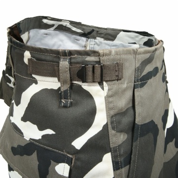 Camouflage BDU Cargo Pants Mid Waist Straight Pattern Button Fly Closure