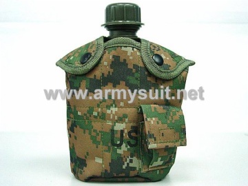1Qt Canteen Water Bottle wPouch & Cup Digital Camo Woodland