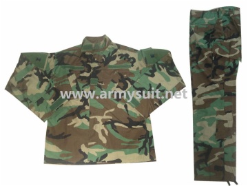 ACU Style Woodland Camo Uniform