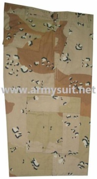 Desert Camouflage Six Color Army BDU Shorts