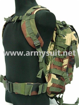 3 Day Molle Assault Backpack Bag Camo Woodland