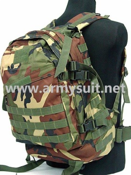 3 Day Molle Assault Backpack Bag Camo Woodland