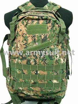 3 Day Molle Assault Backpack Bag Digital Camo Woodland
