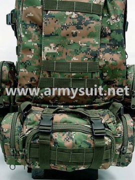 USMC Molle Assault Backpack Bag Digital Camo Woodland
