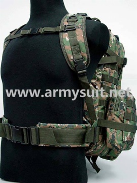 USMC Molle Assault Backpack Bag Digital Camo Woodland