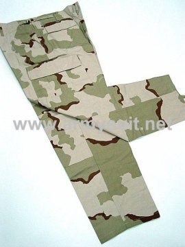 3 Color Desert Camo BDU Uniform