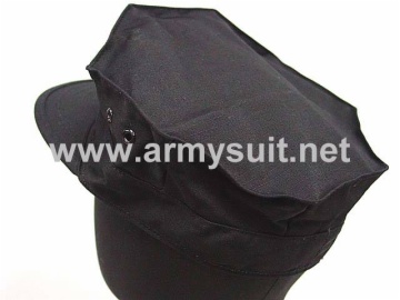 Black Octagonal Cap