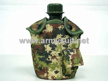 1Qt Canteen Water Bottle wPouch & Cup Italian Vegetato Camo