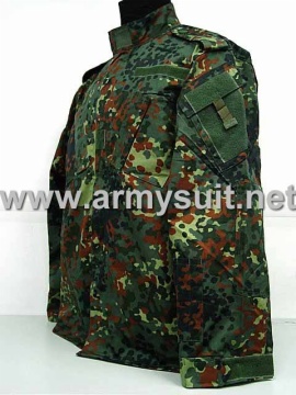 ACU Style German Woodland Camo Uniform(With Shoulder Strap)