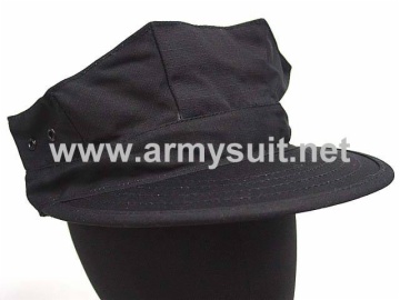 Black Octagonal Cap