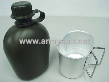 1Qt Canteen Water Bottle wPouch & Cup Italian Vegetato Camo