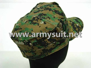 Digital Woodland Camouflage Octagonal Cap