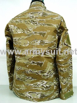ACU Style Desert Tiger Stripe Camo Uniform(With Shoulder Strap)