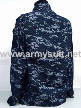 ACU Style Navy Blue Camo Uniform Set