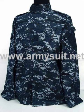 ACU Style Navy Blue Camo Uniform Set