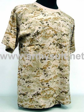 USMC T-Shirt Desert Digital Camo