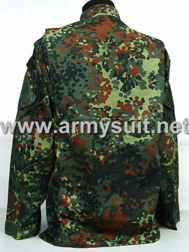 ACU Style German Woodland Camo Uniform(With Shoulder Strap)