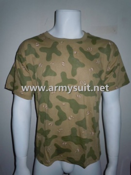 Kuwaiti 4-Color'amoeba'Camouflage Short Sleeve T-Shirt