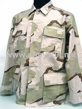 3 Color Desert Camo BDU Uniform